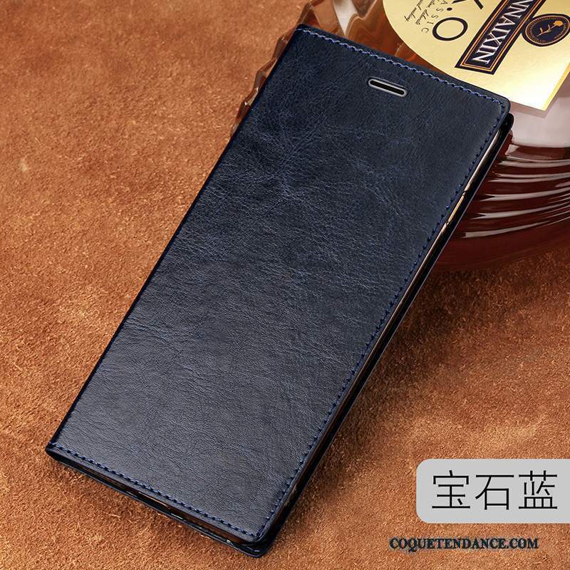 Lg V30 Coque Étui Tendance Cuir Véritable Protection Incassable