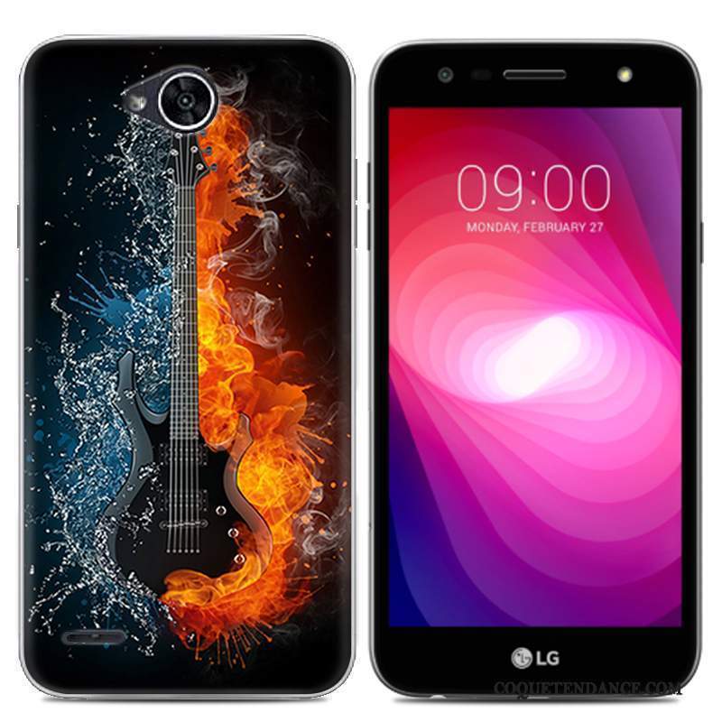 Lg X Power 2 Coque Dessin Animé De Téléphone Étui Protection Gris