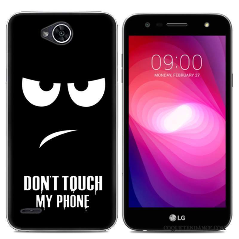 Lg X Power 2 Coque Dessin Animé De Téléphone Étui Protection Gris