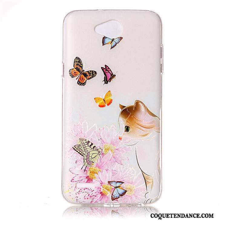 Lg X Power 2 Coque Multicolore Fluide Doux Gaufrage Étui