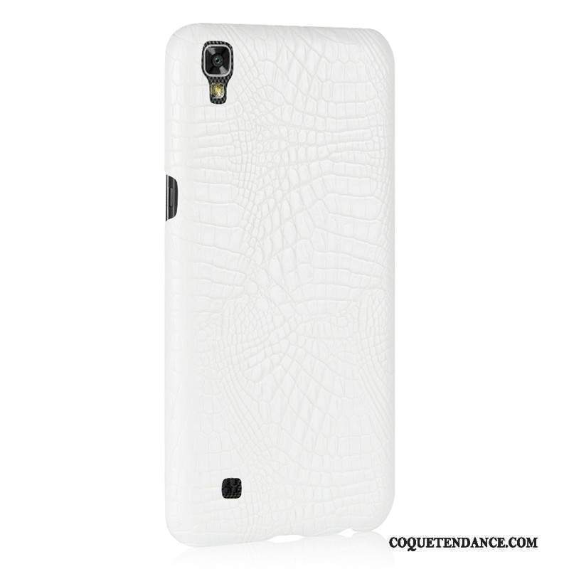 Lg X Power Coque Crocodile Modèle Noir De Téléphone Incassable Difficile