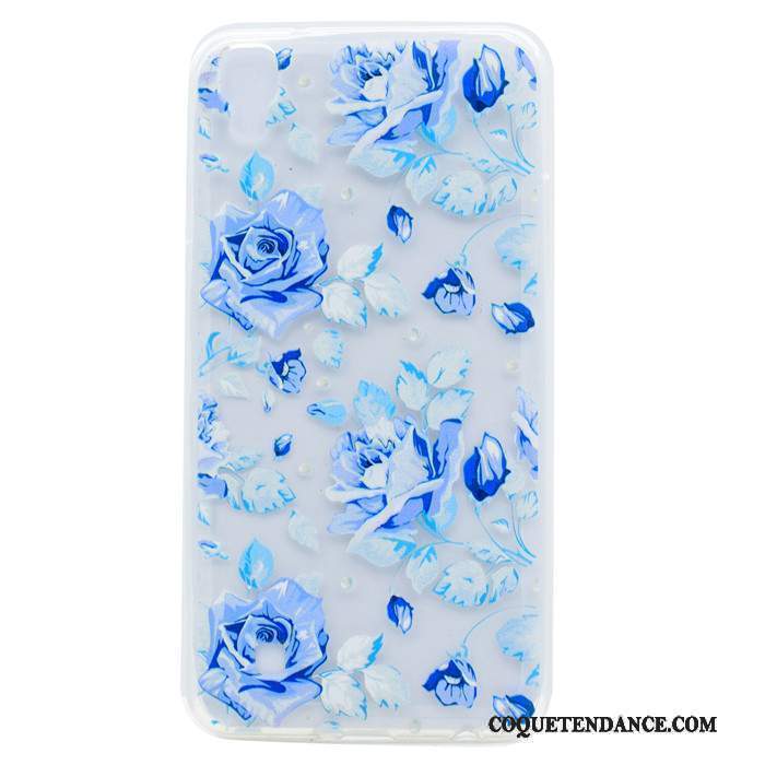 Lg X Power Coque Protection De Téléphone Bleu Sac Étui