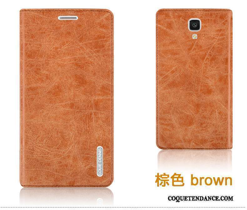 Mi 4 Coque Durable Protection Tendance Étui En Cuir