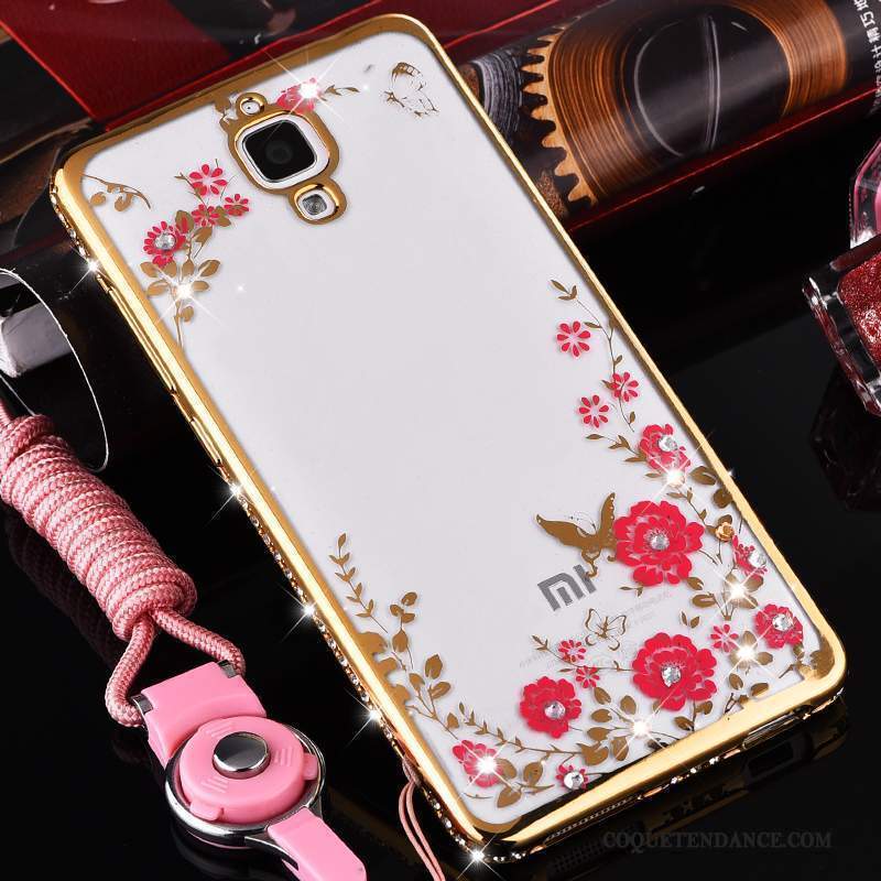 Mi 4 Coque Fluide Doux Transparent Protection Rose De Téléphone