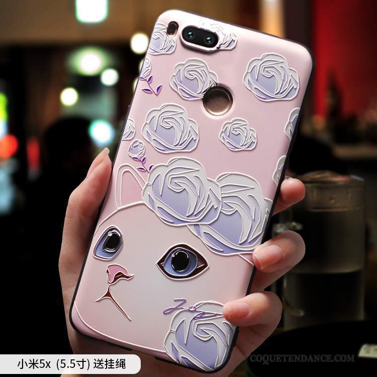 Mi 5x Coque Incassable Rose Étui Tendance Protection