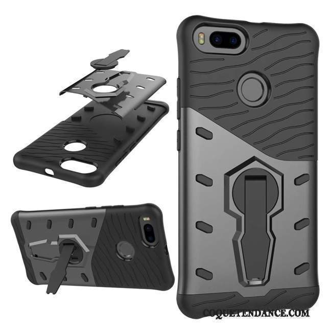 Mi 5x Coque Silicone Tout Compris Délavé En Daim Étui Support