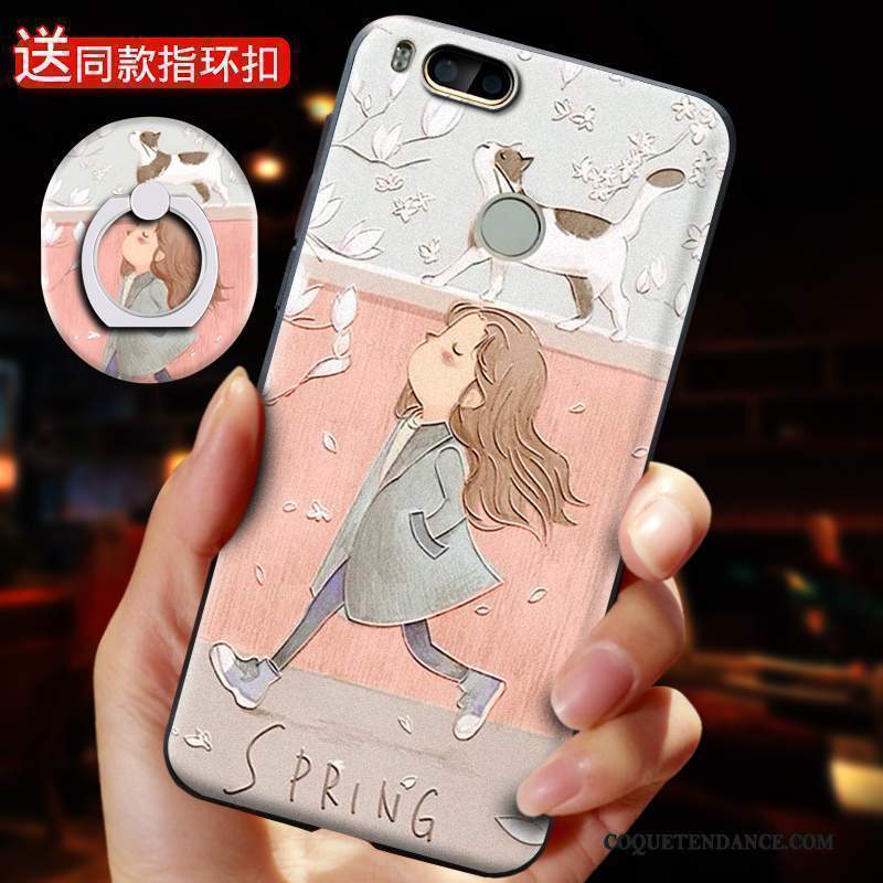Mi 6 Coque Fluide Doux Étui Vert Silicone Petit