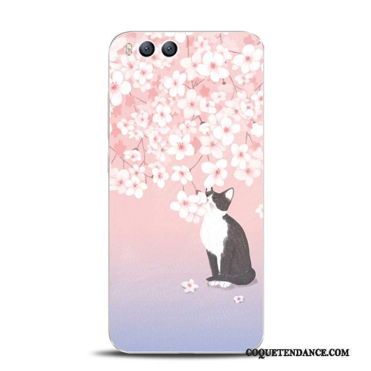 Mi 6 Coque Violet Petit Fluide Doux De Téléphone Gaufrage