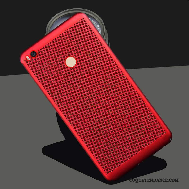 Mi Max 2 Coque Couleur Tout Compris Étui Respirant Rouge