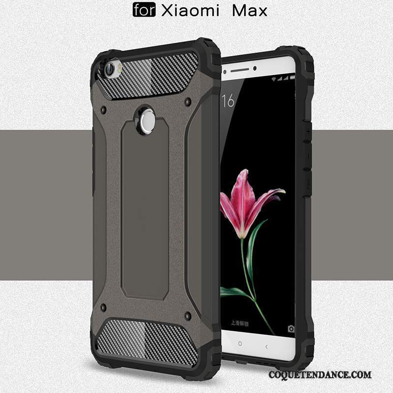 Mi Max 2 Coque Incassable Délavé En Daim Tout Compris Silicone Étui