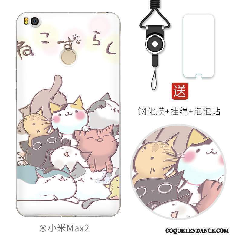 Mi Max 2 Coque Multicolore Étui Créatif Dessin Animé Fluide Doux