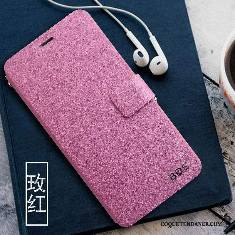 Mi Max 2 Coque Protection Étui En Cuir Incassable Rouge Clamshell