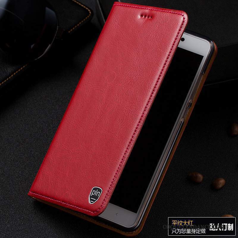 Mi Max 2 Coque Protection Étui Étui En Cuir Cuir Véritable De Téléphone