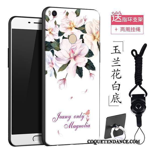 Mi Max 2 Coque Rose Dessin Animé Silicone Tout Compris Délavé En Daim