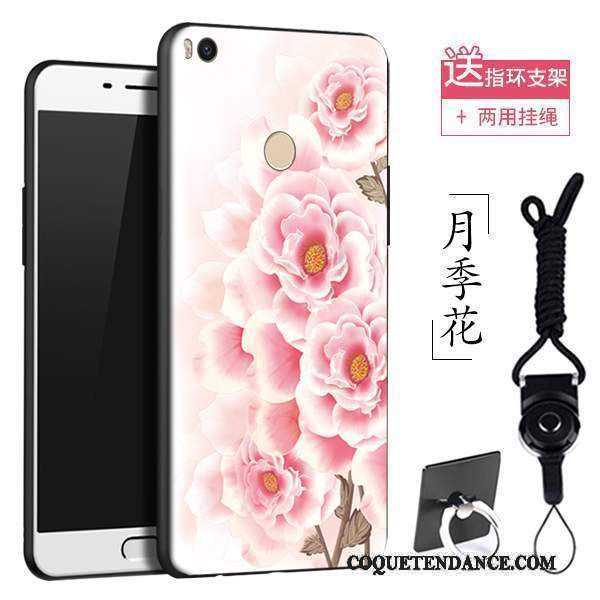 Mi Max 2 Coque Rose Dessin Animé Silicone Tout Compris Délavé En Daim