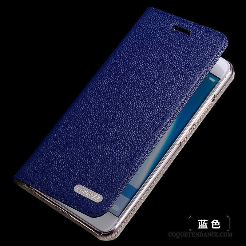 Mi Max 2 Coque Silicone Fluide Doux Étui Cuir Véritable Protection