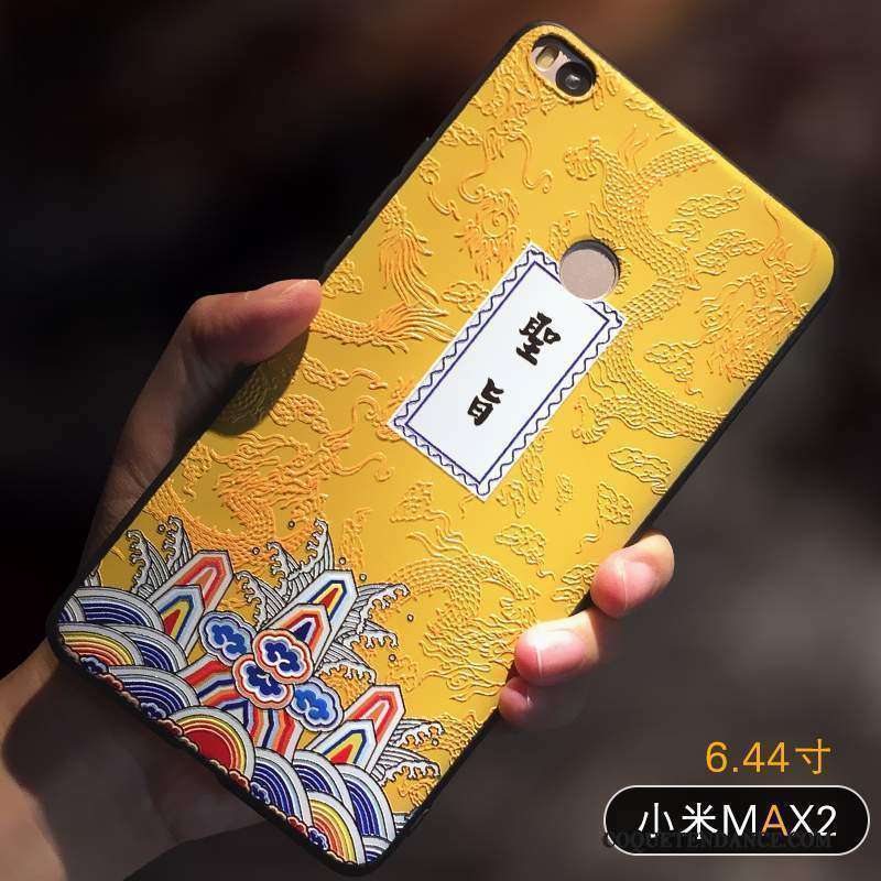 Mi Max 2 Coque Tout Compris Étui Incassable Jaune Petit