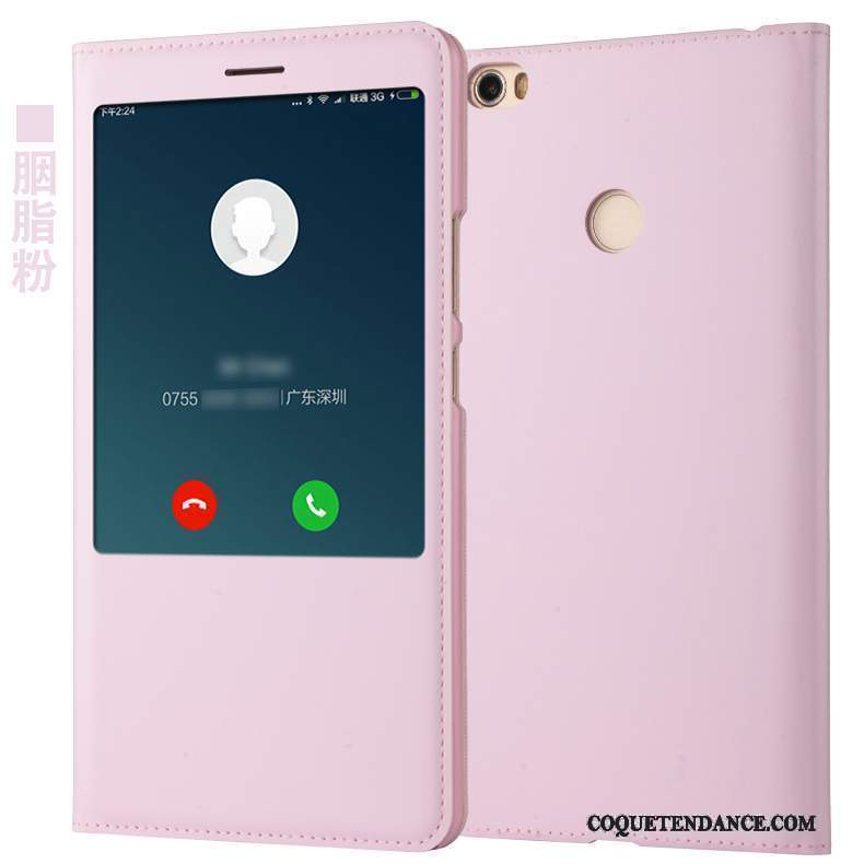 Mi Max 2 Coque Étui Petit Rose Housse De Téléphone