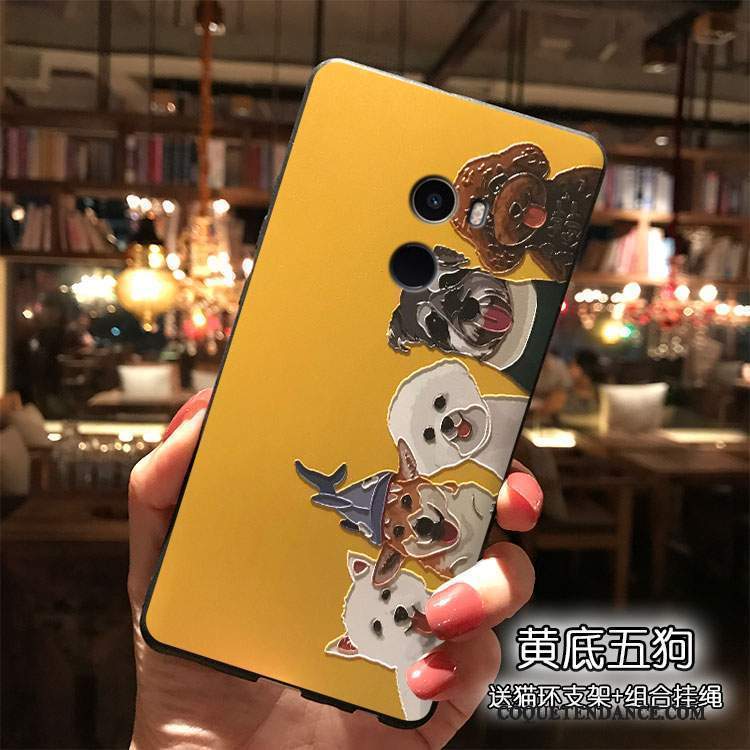 Mi Mix 2 Coque Créatif Dessin Animé Charmant Multicolore Petit