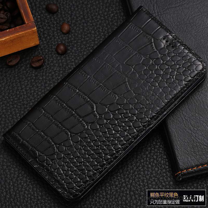 Mi Mix 2 Coque Housse Cuir Véritable Petit Étui Modèle Fleurie