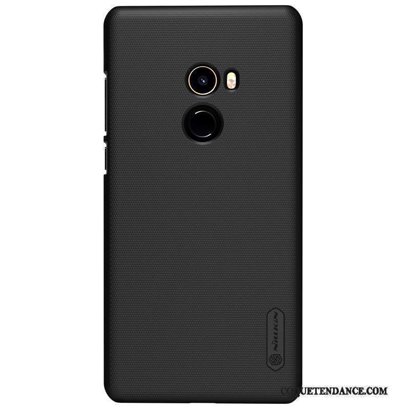 Mi Mix 2 Coque Or Délavé En Daim Protection Mince