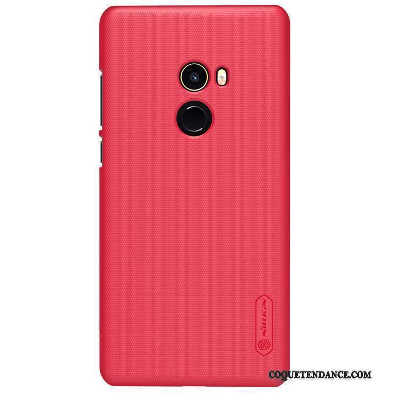 Mi Mix 2 Coque Or Délavé En Daim Protection Mince