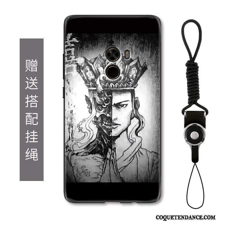 Mi Mix 2 Coque Tout Compris Bouddha Noir Difficile Incassable