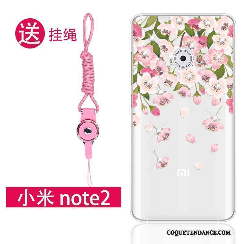 Mi Note 2 Coque Incassable Ornements Suspendus Protection Transparent