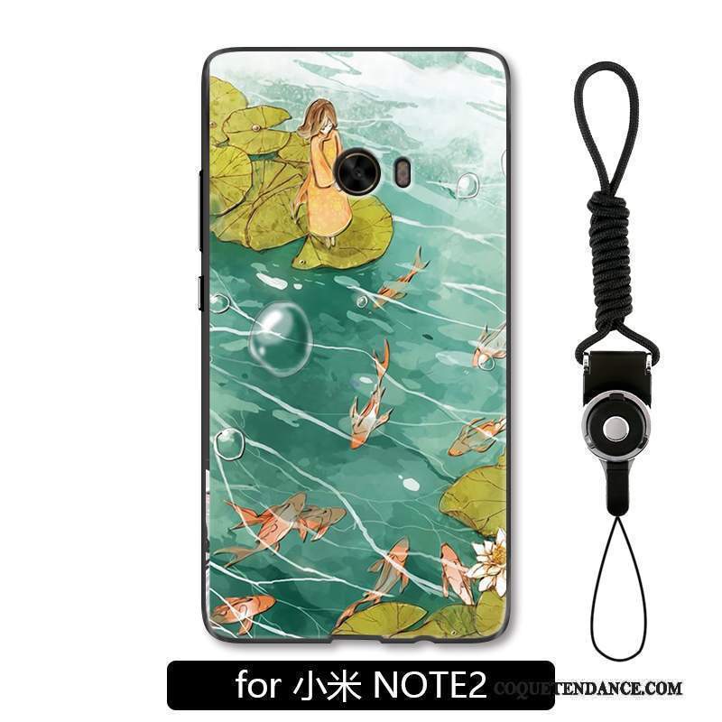 Mi Note 2 Coque Ornements Suspendus Protection Tout Compris Style Chinois Créatif