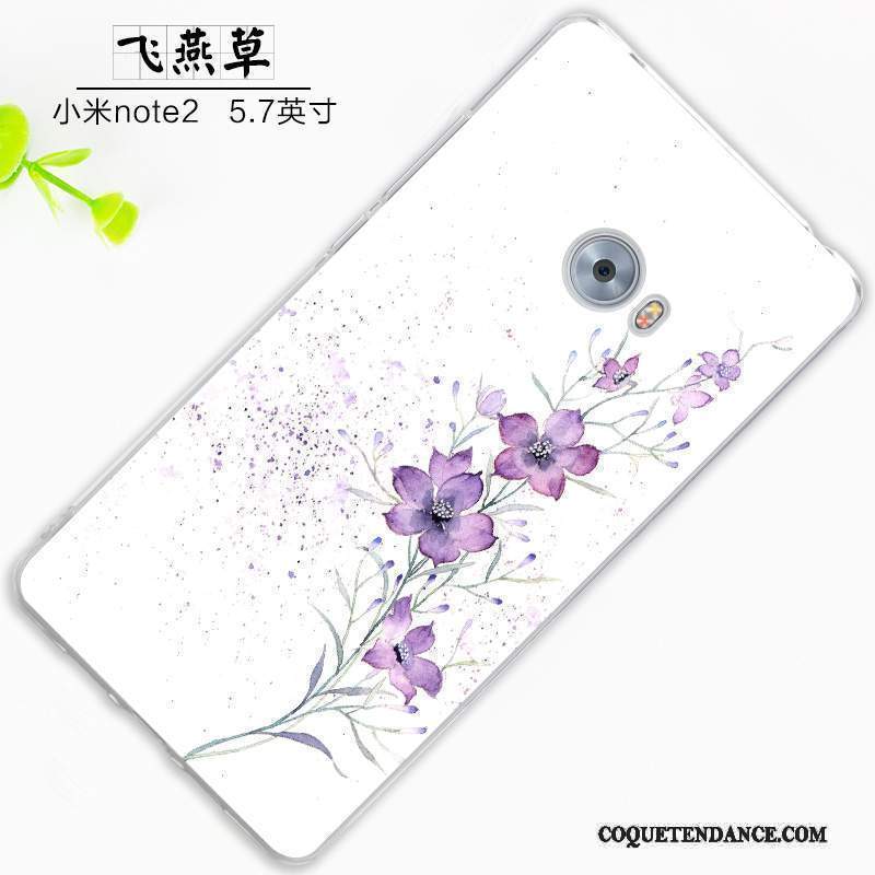 Mi Note 2 Coque Étui Incassable Fluide Doux Petit Blanc