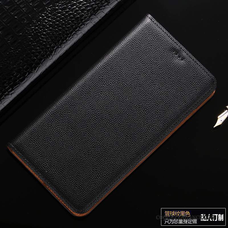 Mi Note 3 Coque Protection Gris Cuir Véritable Petit Étui En Cuir