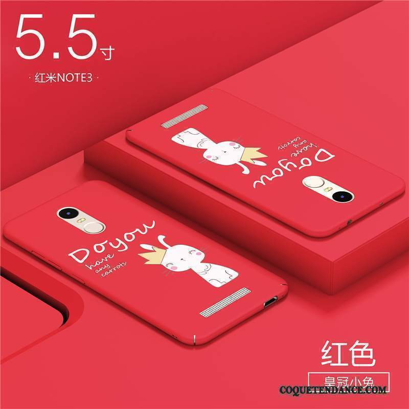 Mi Note 3 Coque Rouge Personnalité Incassable De Téléphone Rose