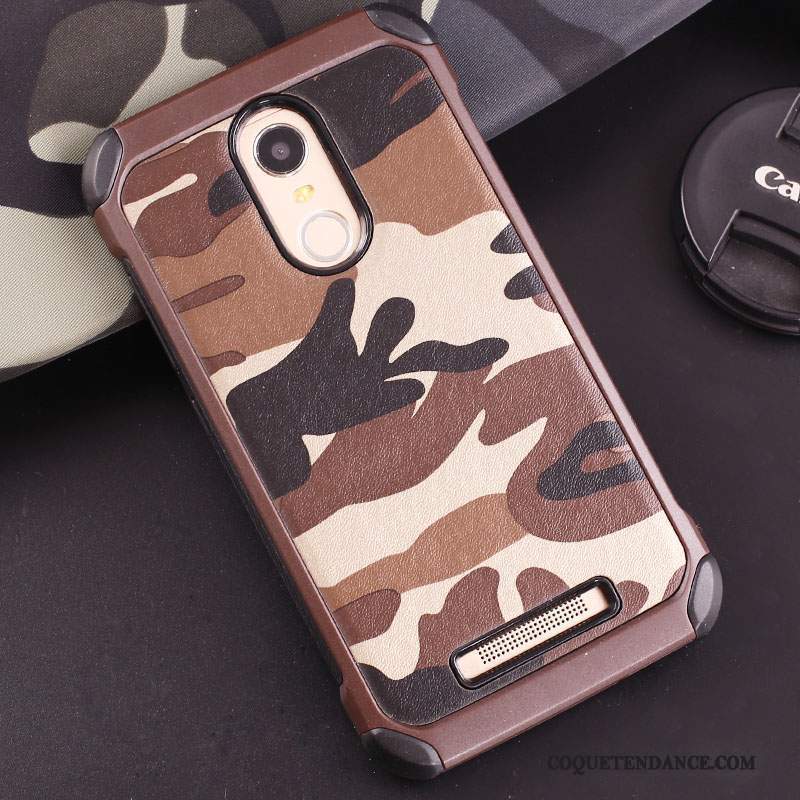 Mi Note 3 Coque Étui Camouflage Incassable Rouge Fluide Doux