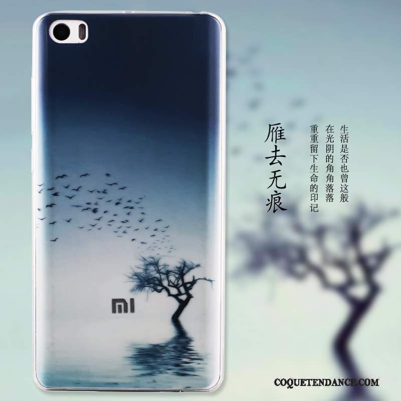 Mi Note Coque Bleu Petit Peinture Silicone