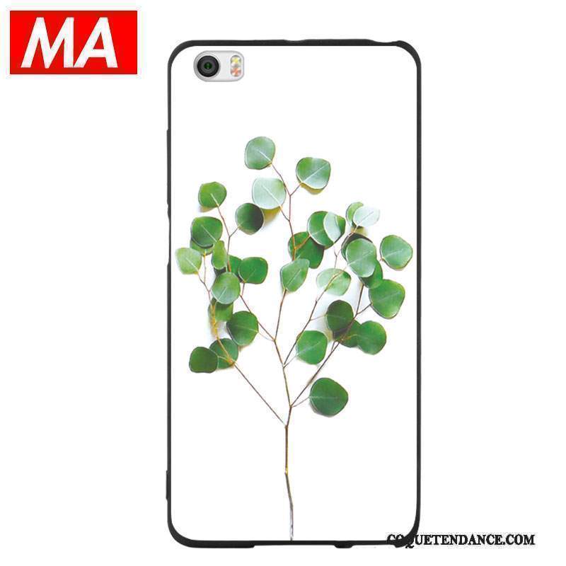 Mi Note Coque Pivoine Simple Silicone Petit Blanc