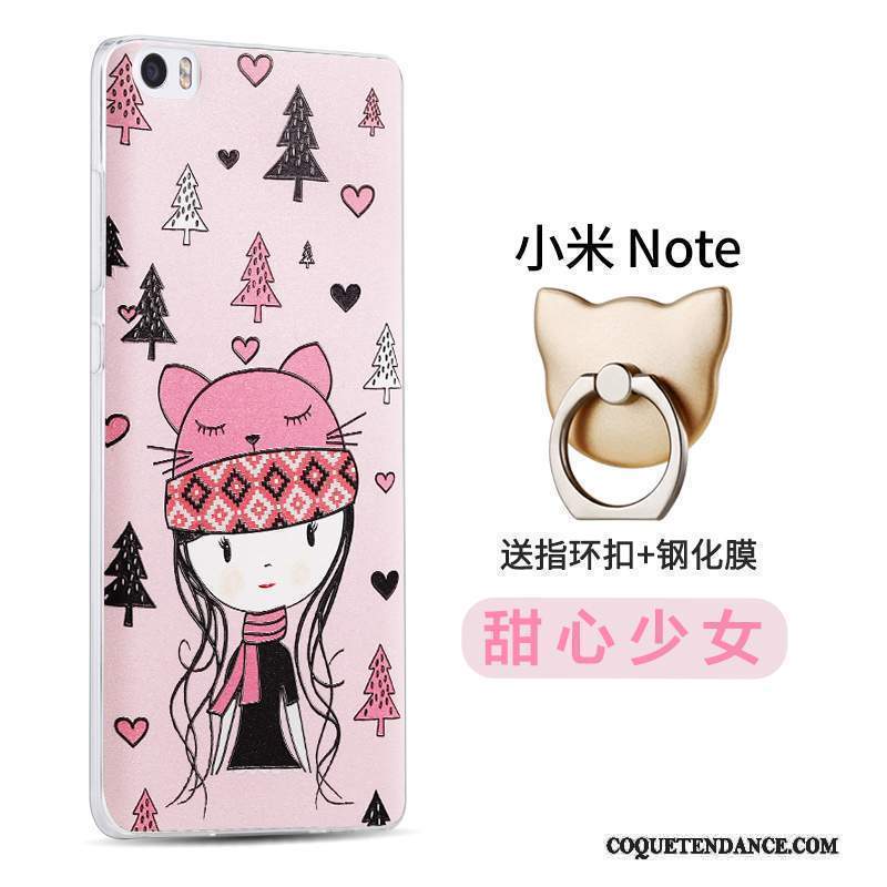 Mi Note Coque Tendance Fluide Doux Protection Rose Petit