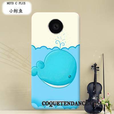 Moto C Plus Coque Dessin Animé Transparent De Téléphone Protection Étui