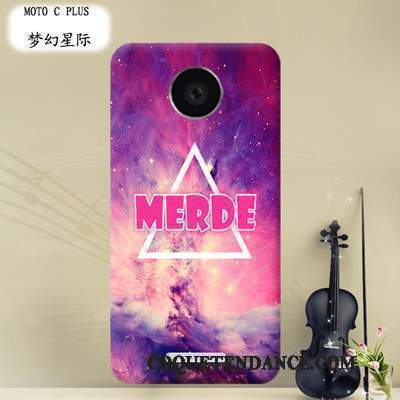 Moto C Plus Coque Dessin Animé Transparent De Téléphone Protection Étui