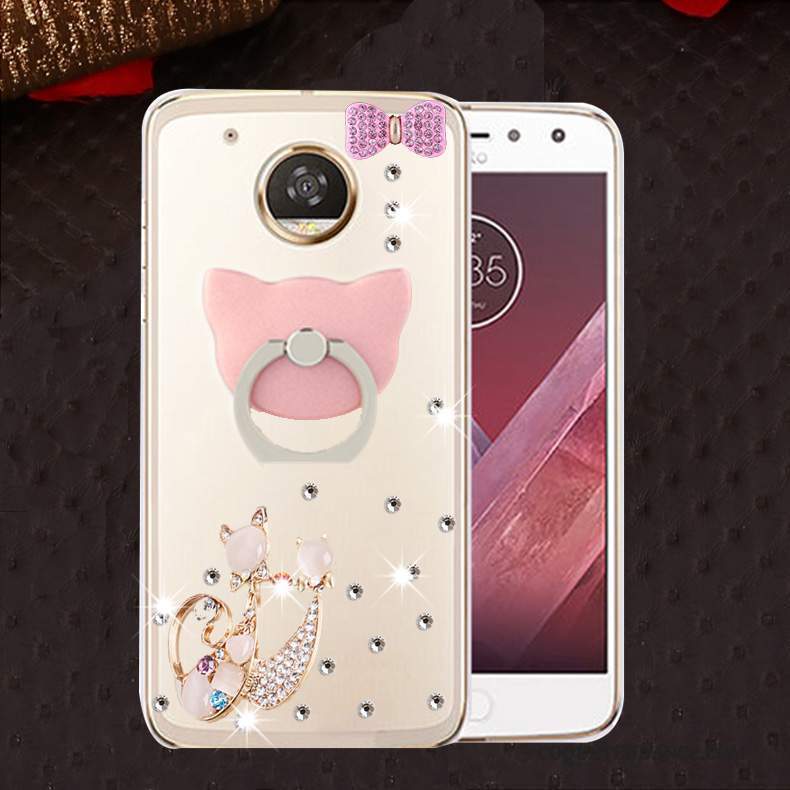 Moto E4 Coque De Téléphone Incassable Rose Protection Fluide Doux