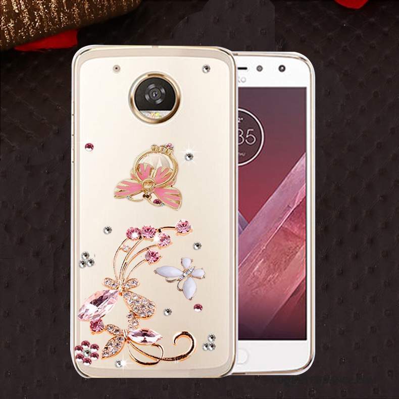 Moto E4 Coque De Téléphone Incassable Rose Protection Fluide Doux