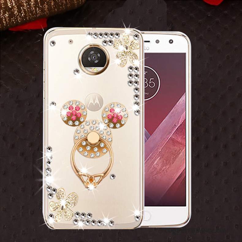 Moto E4 Coque De Téléphone Incassable Rose Protection Fluide Doux