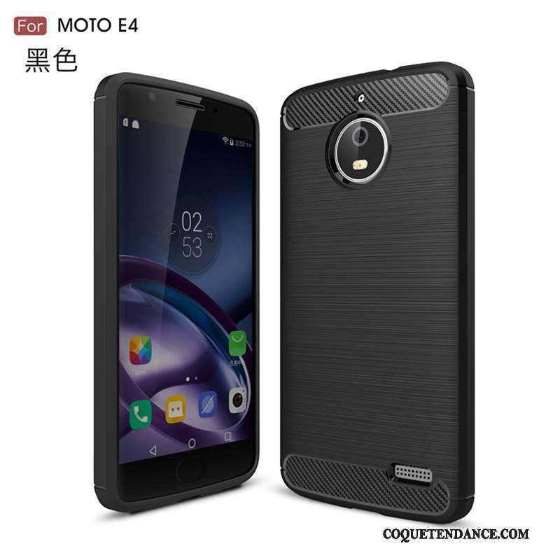 Moto E4 Coque Tout Compris Protection Foncé De Téléphone Silicone