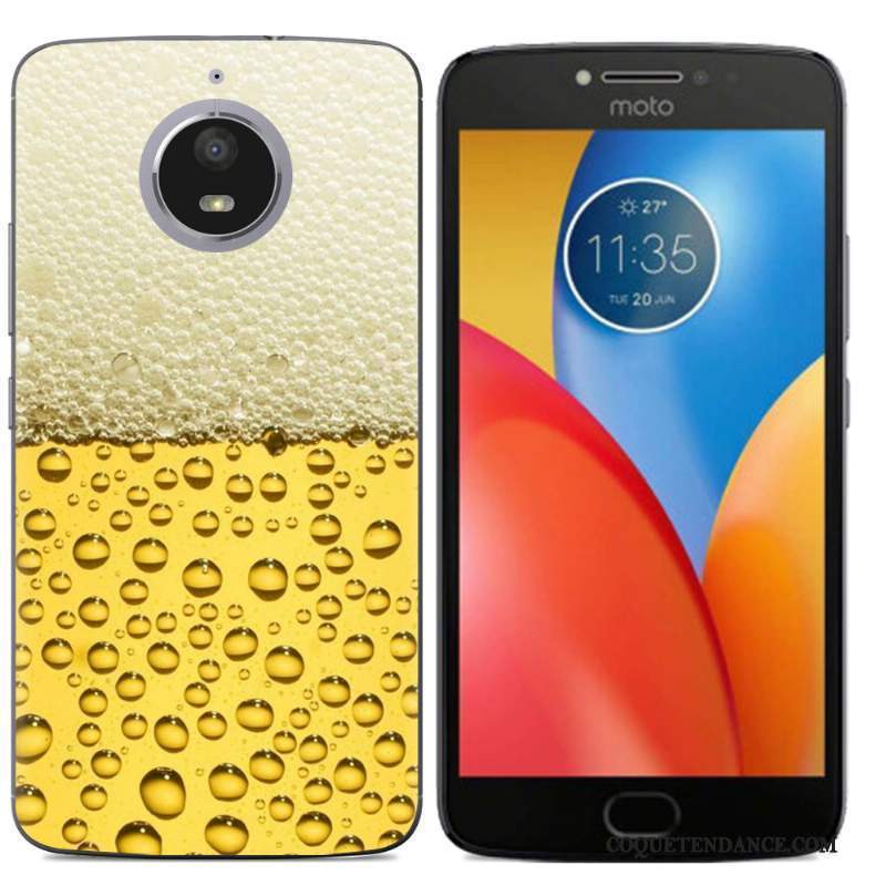 Moto E4 Plus Coque Modèle Fleurie Étui Incassable Protection