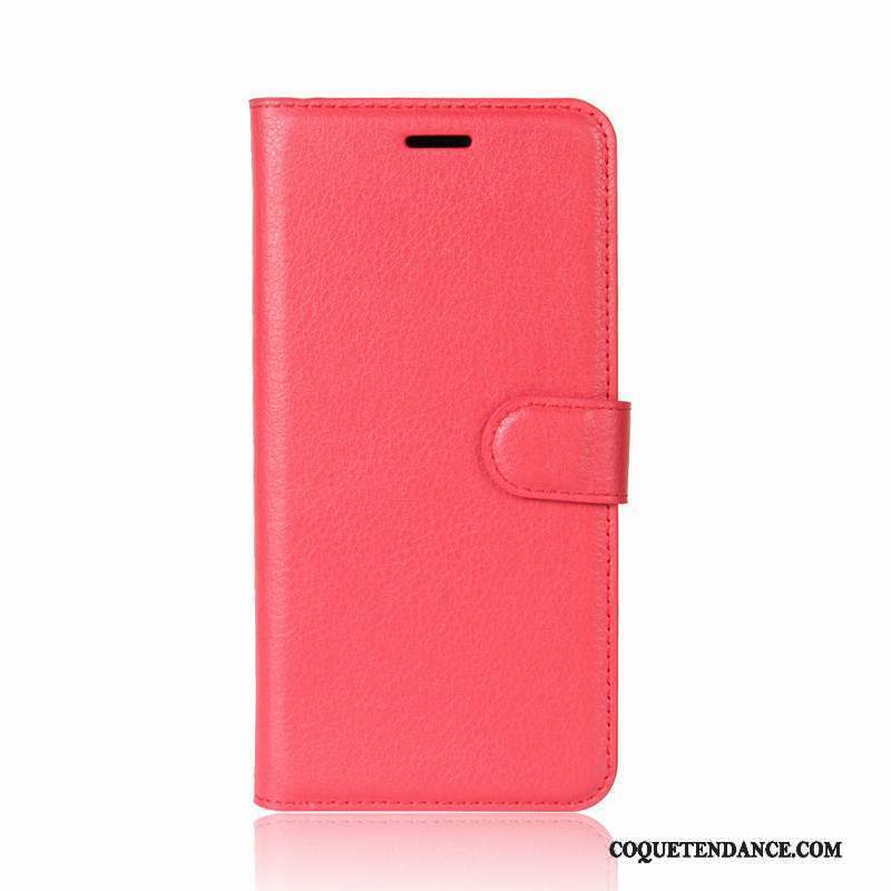 Moto E4 Plus Coque Étui Housse Fluide Doux Rouge Protection