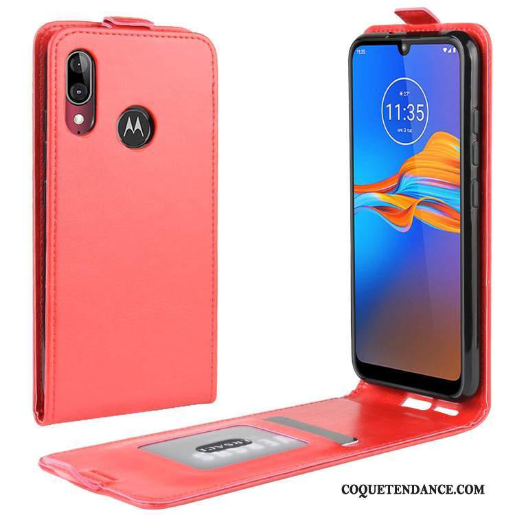 Moto E6 Plus Coque Étui Housse Étui En Cuir Protection