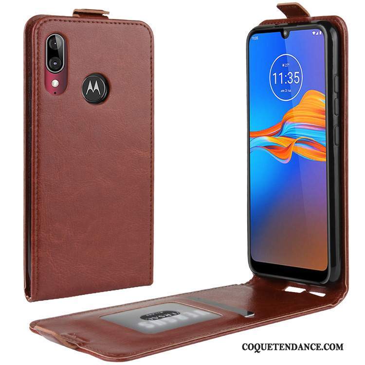 Moto E6 Plus Coque Étui Housse Étui En Cuir Protection