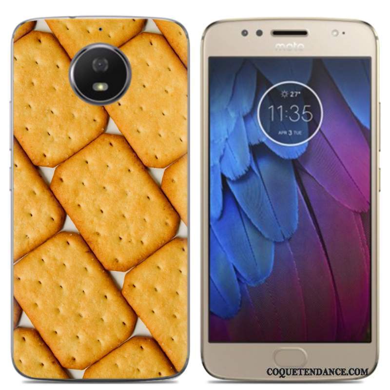 Moto G5 Coque Protection Nouveau Multicolore Bleu Tendance