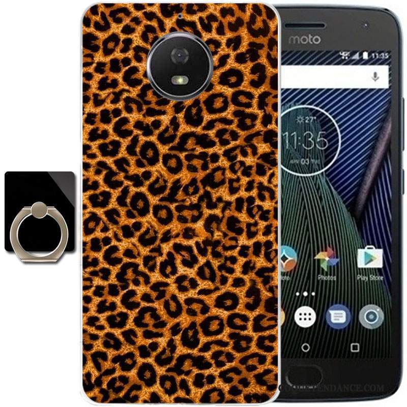 Moto G5s Plus Coque Fluide Doux Dessin Animé Multicolore Protection