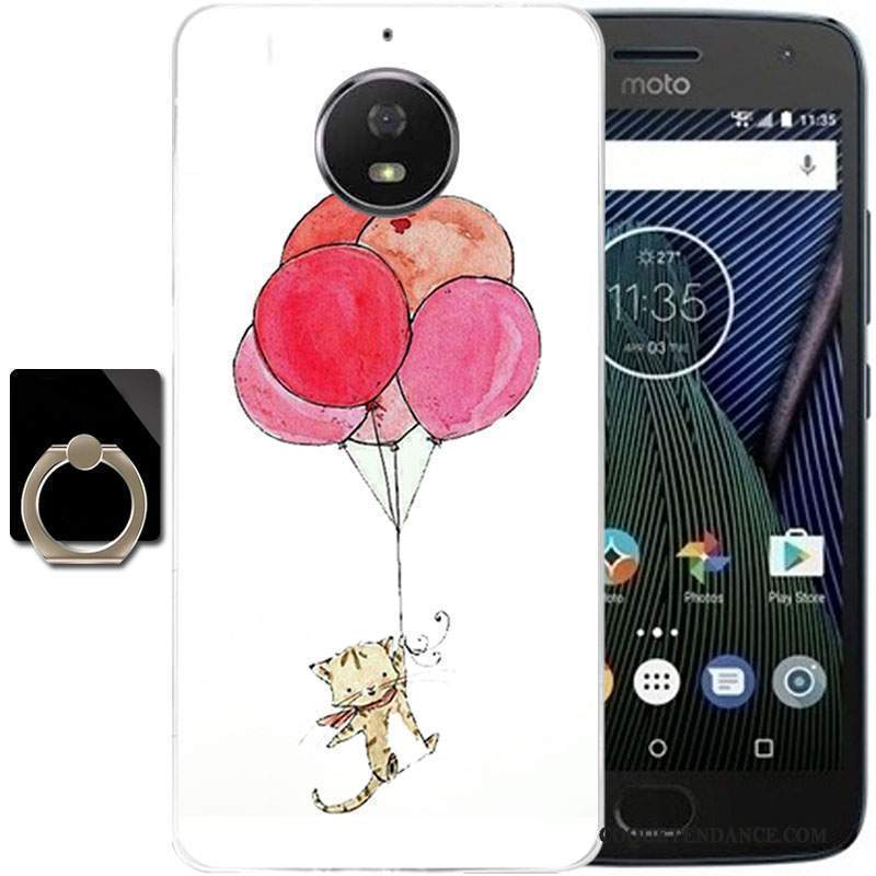 Moto G5s Plus Coque Fluide Doux Dessin Animé Multicolore Protection