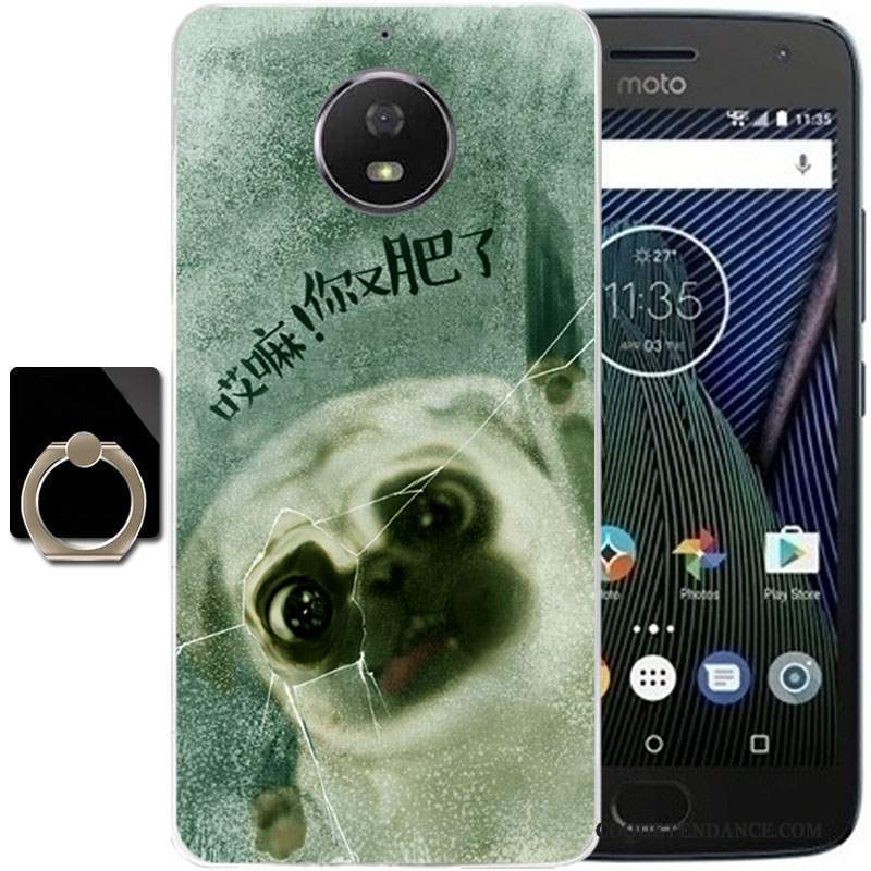 Moto G5s Plus Coque Fluide Doux Dessin Animé Multicolore Protection